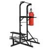 vidaXL Power Tower med sit-up benk og boksebag