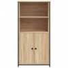vidaXL Highboard sonoma eik 62x36x121,5 cm konstruert tre