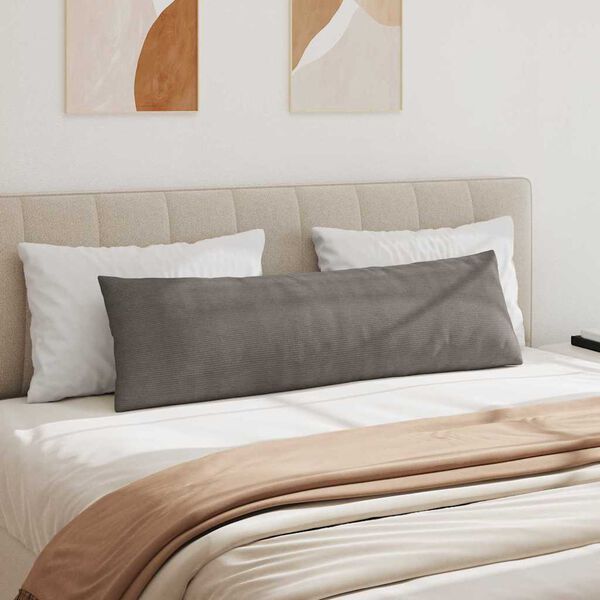 vidaXL Sofaputer 2 pcs Lysegrå 145 x 40 cm Corduroy stoff