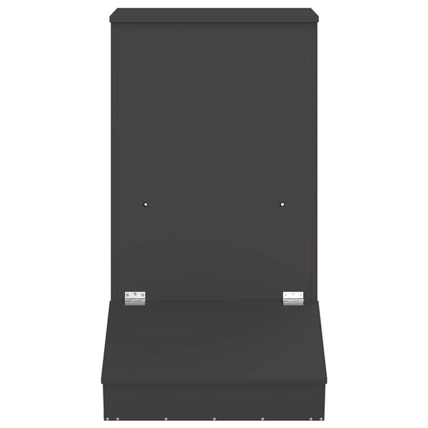 vidaXL Fôringsautomat for Svin Svart 55 x 51 x 91,5 cm