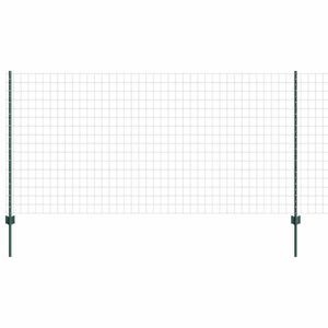 vidaXL Sveist tr&aring;dgjerde 25 x 1,2 m (B x H) PVC-belagt st&aring;l Gr&oslash;nn Mesh