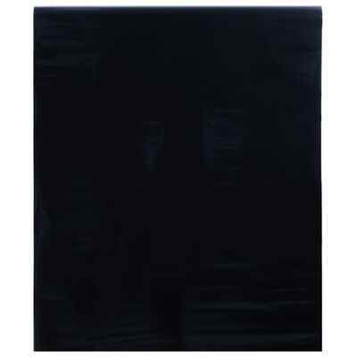 vidaXL Vindusfilm statisk frostet svart 90x1000 cm PVC