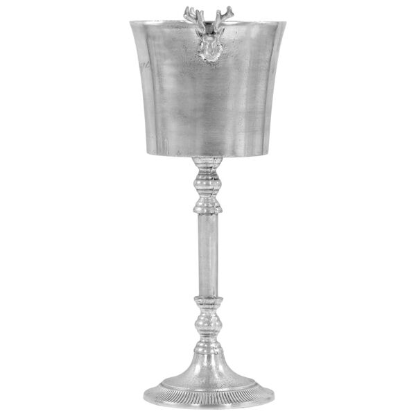 vidaXL Champagnekj&oslash;ler solid aluminium 39x29x71 cm s&oslash;lv
