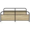 vidaXL Sengeramme i metall uten madrass sonoma eik 183x213 cm