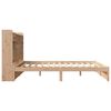 vidaXL Seng med bokhylle uten madrass 180x200 cm heltre furu