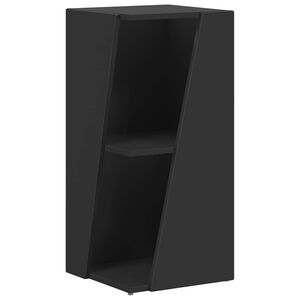 vidaXL Sidehylle 33 x 32 x 70,5 cm Konstruert tre Svart