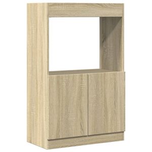 vidaXL Highboard sonoma eik 63x33x100 cm konstruert tre