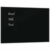 vidaXL Veggmontert magnettavle svart 40x30 cm herdet glass
