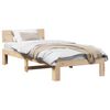 vidaXL Sengestamme med hodegjerde Naturlig 75 x 190 cm Massiv furu
