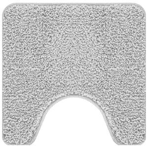 vidaXL Antisklimatte med Toalettutskjæring Grå 50 x 50 cm PP