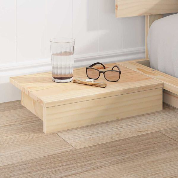 vidaXL Sengestamme Brun 200 x 200 cm tre