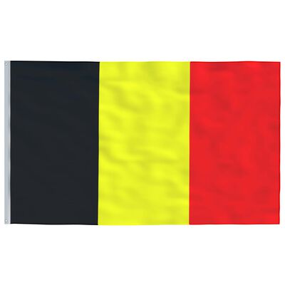 vidaXL Belgisk flagg og stang 5,55 m aluminium