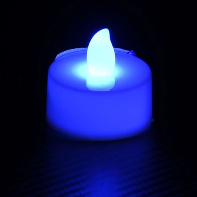 vidaXL Flammefrie elektriske telys LED lys 100 stk flerfarget