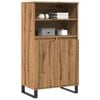 vidaXL Highboard artisan eik 60x36x110 cm konstruert tre
