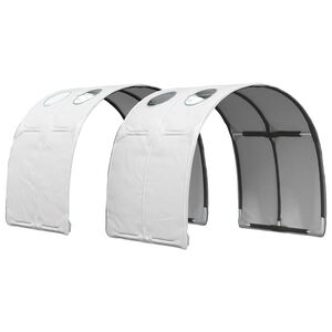 vidaXL Seng Tunnell 2 stk. Hvit Polyester