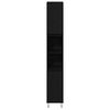 vidaXL Baderomsinnredningssett 3 pcs Svart Eik 30 x 30 x 190 cm