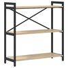 vidaXL Bokhylle 80 x 30 x 85 cm Konstruert tre Sonoma eik