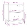 vidaXL Nattbord 2 stk honningbrun 40x34x45 cm heltre furu