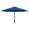 vidaXL Hageparasol Blå og svart 248 x 248 x 148 cm Polyester og stål