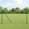 vidaXL Euro gjerde grønn 1.5 x 10 m PVC-belagt jern