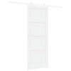 vidaXL Skyved&oslash;r 78 x 202 cm Konstruert tre Hvit
