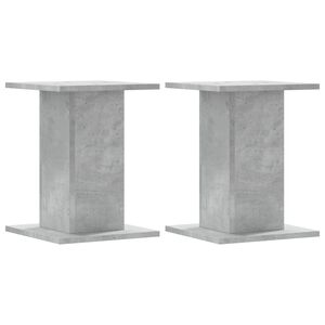 vidaXL Plantestativer 2 stk betonggr&aring; 30x30x40 cm konstruert tre