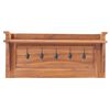 vidaXL Veggmontert garderobepanel 80x16,5x35 cm heltre teak