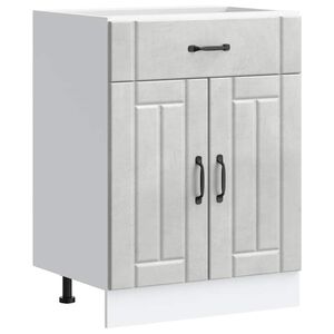 vidaXL Kj&oslash;kken underskap Lucca betonggr&aring; konstruert tre