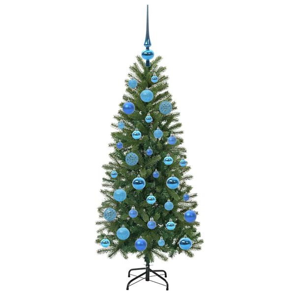 vidaXL Kunstig juletre med 150 LED med stativ gr&oslash;nn 120 cm PE og PVC