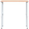 vidaXL Arbeidsbenk 100x(55-60)x(71,5-98) cm heltre b&oslash;k