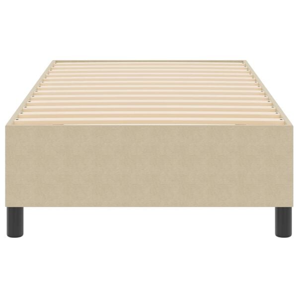 vidaXL Plattform sengestel Grågrønn 80 x 200 cm stoff