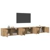 vidaXL Veggmontert TV-hylle sett 3 pcs Artisan Eik 100 x 34,5 x 40 cm