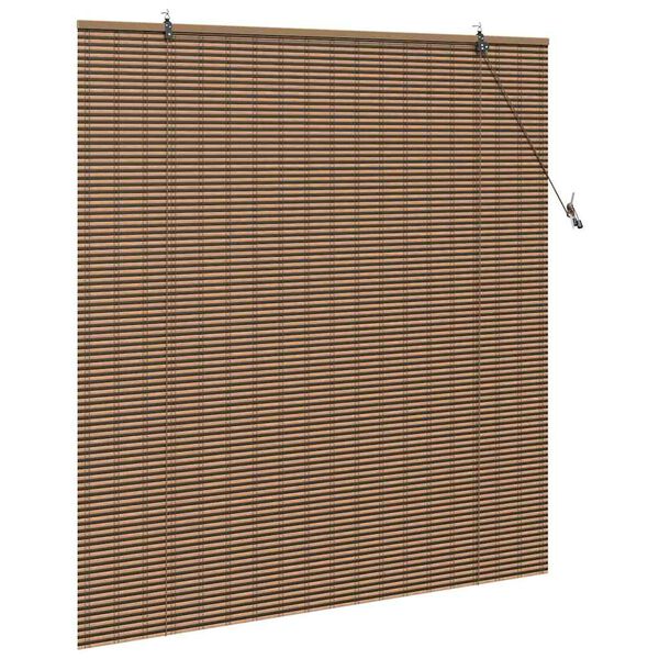 vidaXL Rullegardin med gardiner Brun 140 x 160 cm Bambus