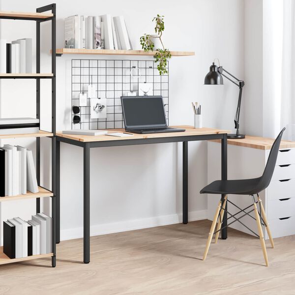 vidaXL Spisebord Naturlig 110 x 55 x 75 cm Massiv furu