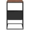 vidaXL Sidebord svart 55x36x59,5 cm konstruert tre