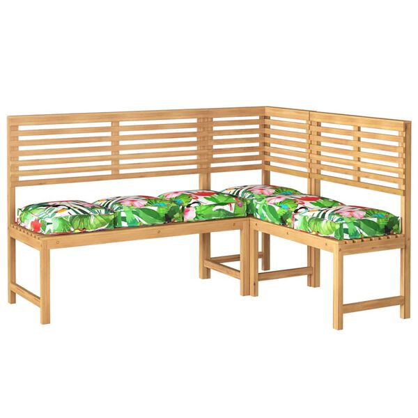 vidaXL Pute Blomster 6 pcs Flerfarget 40 x 40 x 8 cm Oxford Stoff