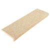 vidaXL Trappematter 15 stk 65x21x4 cm lys beige rektangul&aelig;r kant