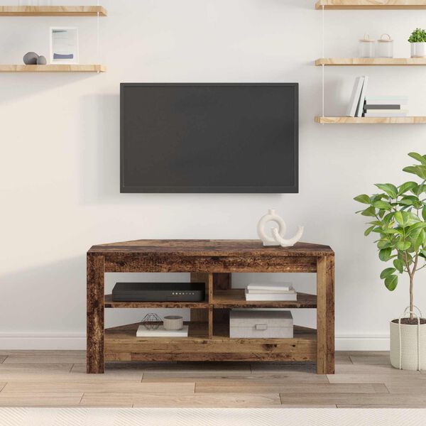vidaXL Hj&oslash;rneTV-skap Gamle tre 102 x 40,5 x 45 cm Konstruert tre