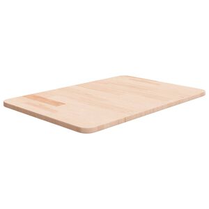 vidaXL Benkeplate til bad 60x40x1,5 cm ubehandlet heltre