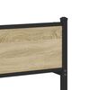 vidaXL Sengeramme i metall uten madrass sonoma eik 200x200 cm