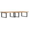 vidaXL Servanthylle veggmontert st&aring;l og heltre akasie
