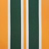 vidaXL Markise Grønn og gul 350 x 250 x 165 cm Polyester og aluminium