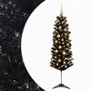 vidaXL Kunstig smalt juletre med julekuler 150 cm 150 LED-lys Varmhvit