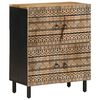 vidaXL Skjenk 60x33,5x75 cm grovt heltre mangotre