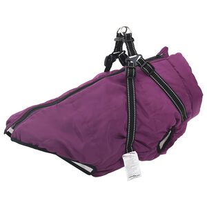 vidaXL Hund Frakk Lilla L52 Fleece og polyester