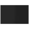 vidaXL Hylleplater 4 stk h&oslash;yglans svart 60x40x1,5 cm sponplate