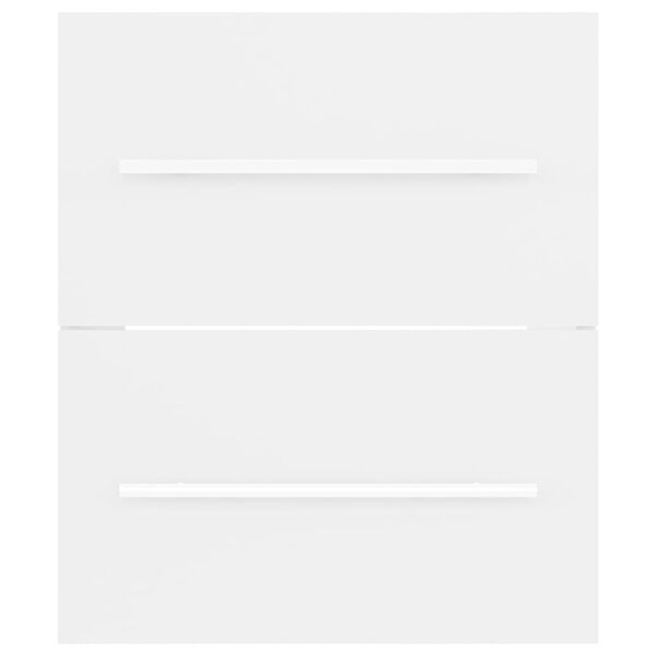 vidaXL Servantskap hvit 41x38,5x48 cm konstruert tre