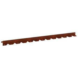 vidaXL Gjerdekant 20 stk. 102 x 4 x 4 cm St&aring;l Rusten