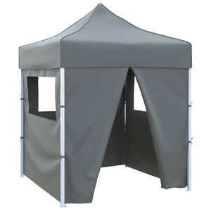 vidaXL Partytelt 200 x 200 x 315 cm Antrasitt Oxford Stoff