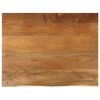 vidaXL Bordplate naturlig kant 110x80x3,8 cm heltre mango